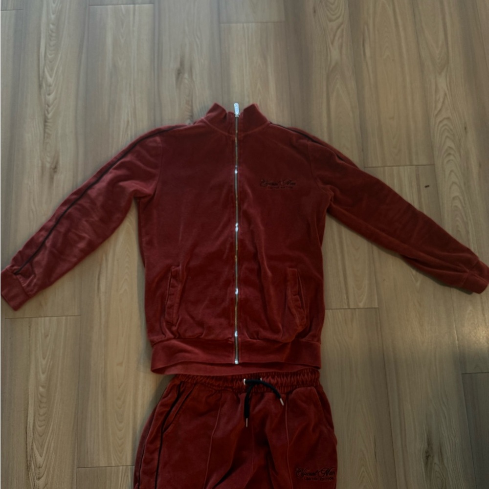 Boohoo Rust Velour Tracksuit